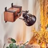 SAFARI Wall Light dark brown, black, 1-light source