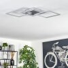OBO Ceiling Light LED titanium, 1-light source