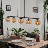 GASTOR Pendant Light - glass Amber, 5-light sources