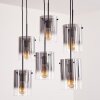 PARANE Pendant Light clear, Smoke-coloured, 6-light sources