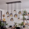 KOYOTO Pendant Light - glass clear, Smoke-coloured, 8-light sources