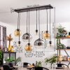 KOYOTO Pendant Light - glass Amber, chrome, clear, Smoke-coloured, 8-light sources