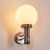NAPASKIAK Outdoor Wall Light matt nickel, 1-light source, Motion sensor