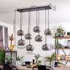 APEDO Pendant Light - glass Smoke-coloured, 8-light sources