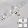 SALINAS Ceiling Light LED white, 4-light sources