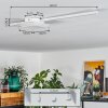 AMDAL Ceiling Light LED white, 2-light sources