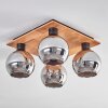 KOYOTO Ceiling Light - glass Ecru, black, 4-light sources