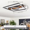TABONEIRA Ceiling Light LED black, 1-light source
