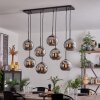 KOYOTO Pendant Light - glass chrome, Smoke-coloured, 8-light sources