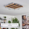 FAVORINA Ceiling Light LED Ecru, black, 1-light source, Remote control