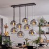 KOYOTO Pendant Light - glass clear, Smoke-coloured, 8-light sources
