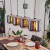 LAUDEN Pendant Light - glass chrome, Smoke-coloured, 4-light sources