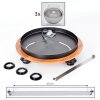 KOYOTO Ceiling Light - glass Ecru, black, 3-light sources