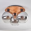 KOYOTO Ceiling Light - glass Ecru, black, 3-light sources
