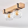 MONTGOMERY Ceiling Light - glass Ecru, black, 2-light sources