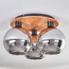 KOYOTO Ceiling Light - glass Ecru, black, 3-light sources