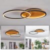 CARDOZO Ceiling Light LED Ecru, black, 1-light source