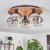 KOYOTO Ceiling Light - glass Ecru, black, 5-light sources