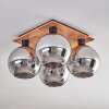 KOYOTO Ceiling Light - glass Ecru, black, 4-light sources