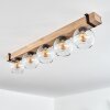 MONTGOMERY Ceiling Light - glass Ecru, black, 5-light sources