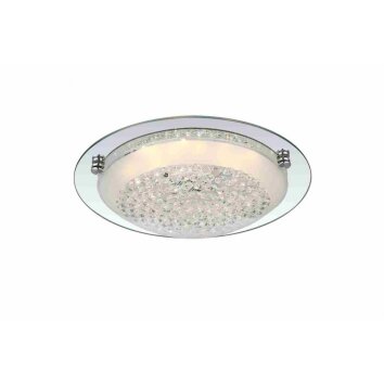 Globo Froo ceiling light LED chrome, 1-light source