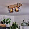 MONTGOMERY Ceiling Light - glass Ecru, black, 2-light sources