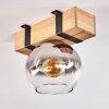 MONTGOMERY Ceiling Light - glass Ecru, black, 1-light source