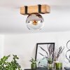 MONTGOMERY Ceiling Light - glass Ecru, black, 1-light source