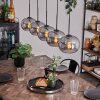 APEDO Pendant Light - glass Smoke-coloured, 5-light sources