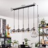 APEDO Pendant Light - glass clear, Smoke-coloured, 5-light sources