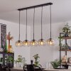 APEDO Pendant Light - glass Amber, clear, 5-light sources