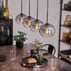 APEDO Pendant Light - glass clear, Smoke-coloured, 4-light sources