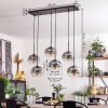 APEDO Pendant Light - glass clear, Smoke-coloured, 6-light sources