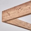 LONGVIC Ceiling Light LED brown, Wood like finish, black, 1-light source