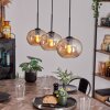 APEDO Pendant Light - glass Amber, 3-light sources