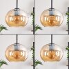 APEDO Pendant Light - glass Amber, 3-light sources