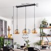 APEDO Pendant Light - glass Amber, 3-light sources