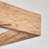LONGVIC Ceiling Light LED brown, Wood like finish, black, 1-light source