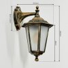 LORIA Outdoor Wall Light gold, black, 1-light source