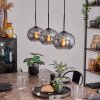 APEDO Pendant Light - glass Smoke-coloured, 3-light sources