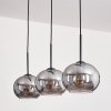 APEDO Pendant Light - glass Smoke-coloured, 3-light sources