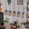 PARANE Pendant Light - glass Smoke-coloured, 5-light sources