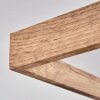 LONGVIC Ceiling Light LED brown, Wood like finish, black, 1-light source