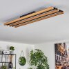 FAVORINA Ceiling Light LED Ecru, black, 1-light source