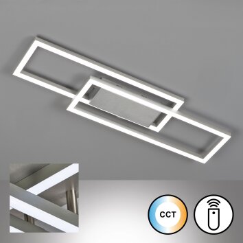 Fischer & Honsel SETH Ceiling Light LED aluminium, 1-light source, Remote control