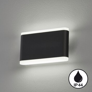 Fischer & Honsel SCOUNCE Wall Light LED black, 2-light sources