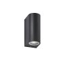 Fischer & Honsel MARLON Wall Light LED black, 2-light sources