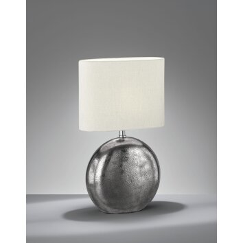 Fischer & Honsel CHAMBERY Table lamp matt nickel, 1-light source