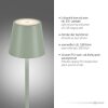 Leuchten-Direkt EURIA Table lamp LED green, 1-light source
