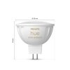 Philips Hue set of 2 LED GU5.3 6.3 watt 2000-6500 Kelvin 400 lumen